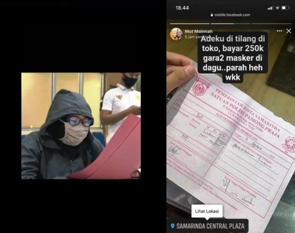 Penyebar Hoax Denda Tak Pakai Masker Rp250 Ribu di Samarinda Minta Maaf