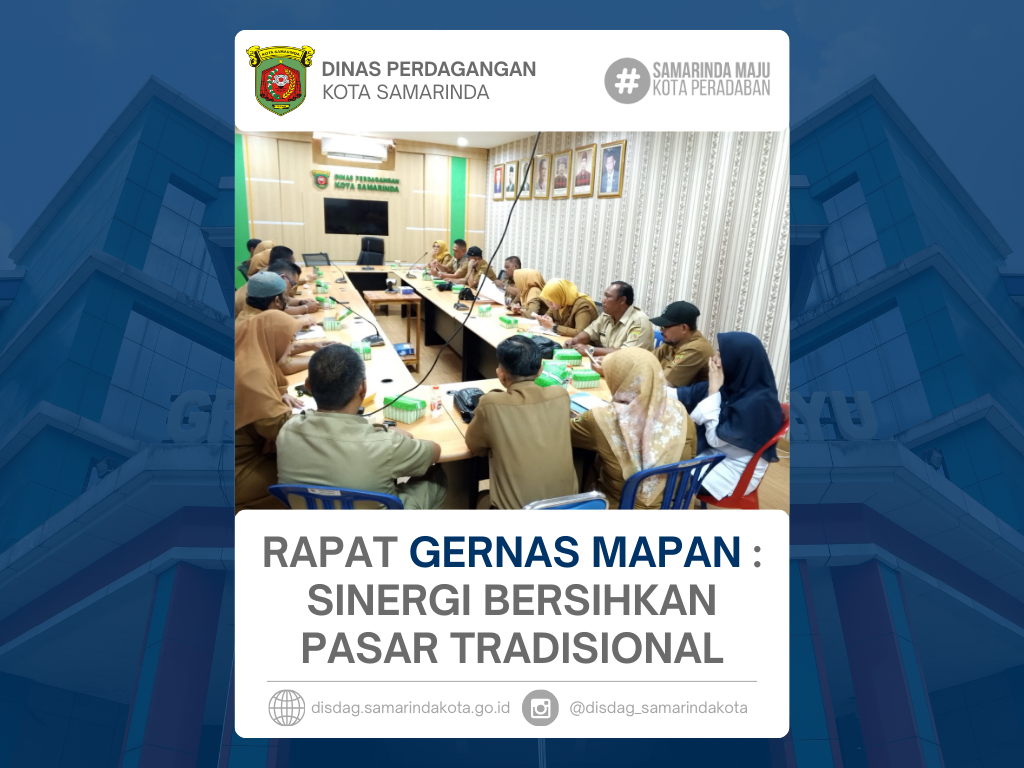 Rapat GERNAS MAPAN: Sinergi Bersihkan Pasar Tradisional