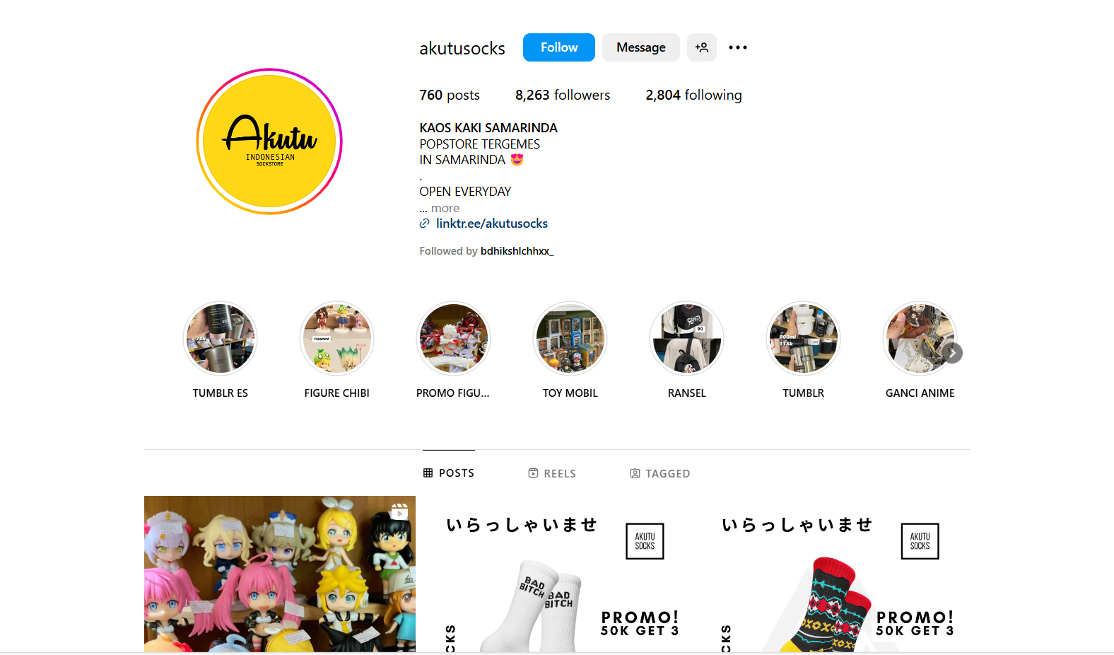 Instagram Akutusocks